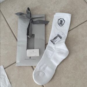 Brunello Cucinelli White Casual Men's Socks